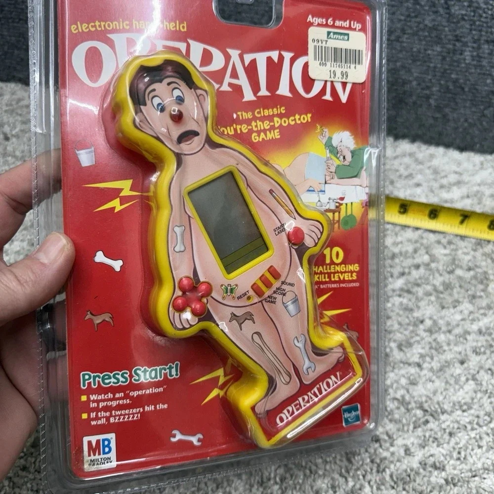 vintage hasbro hand held electronic operation game‎ 49003 1998